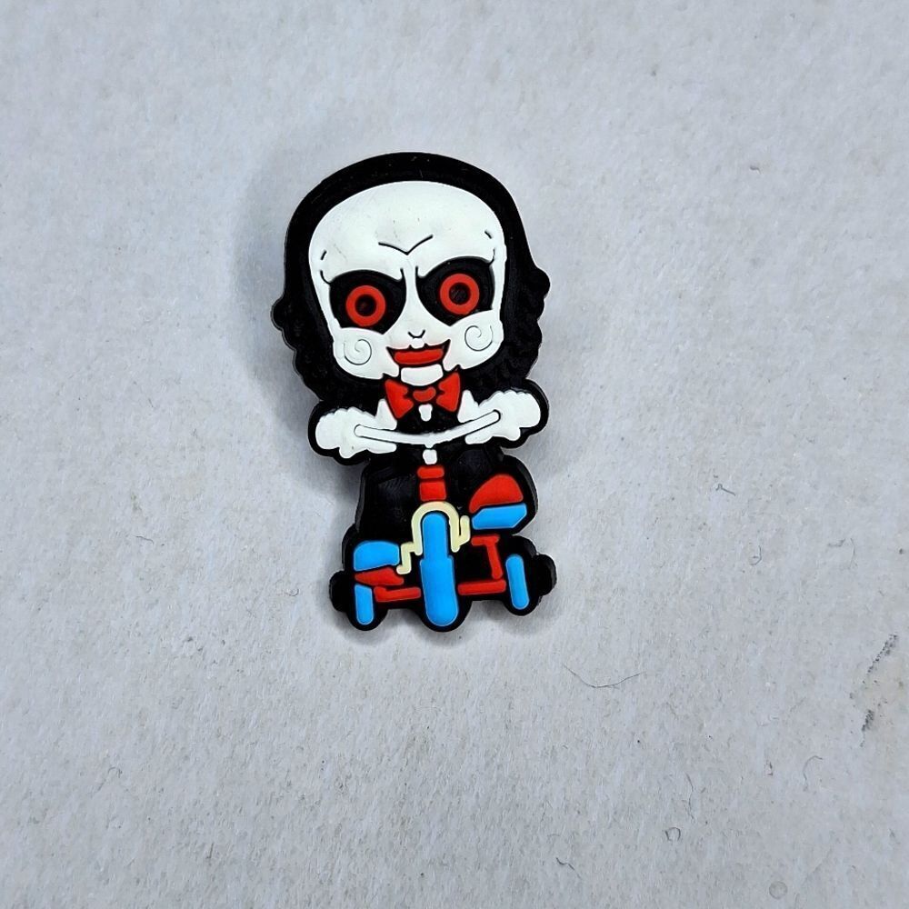 Jigsaw Creepy jibb shoe pin charm for Halloween accessory